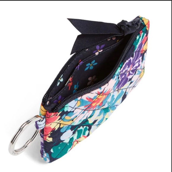 New! Vera Bradley Zip ID Wallet Card Case in Happy Blooms Floral🌺🍃 - Picture 3 of 7